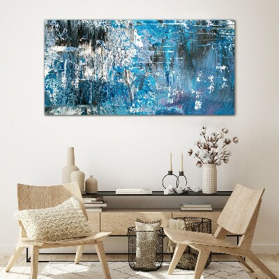 The cold breath of the ocean Glass Print