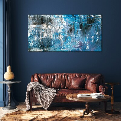 The cold breath of the ocean Glass Print