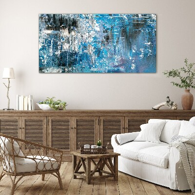 The cold breath of the ocean Glass Print