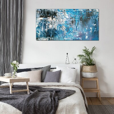 The cold breath of the ocean Glass Print