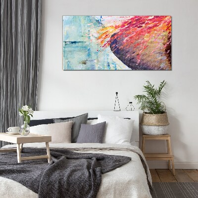 Colors in motion Glass Print