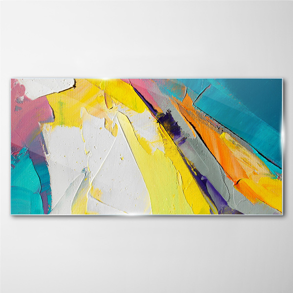 Colors in motion Glass Print