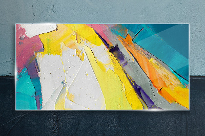 Colors in motion Glass Print