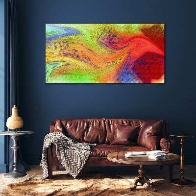 A colorful whirlwind of emotions Glass Print
