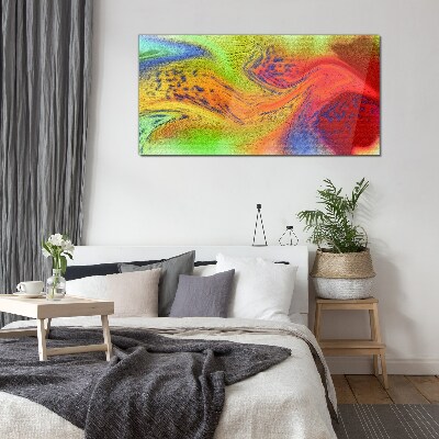 A colorful whirlwind of emotions Glass Print