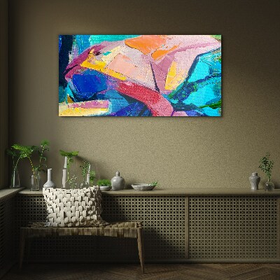 Colors in motion Glass Print