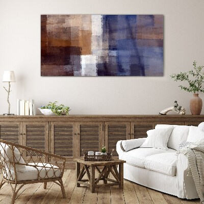 Abstract composition of colors Glass Wall Art