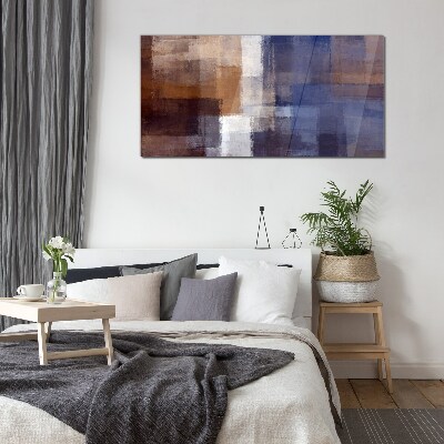 Abstract composition of colors Glass Wall Art