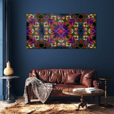 Abstraction Glass Print