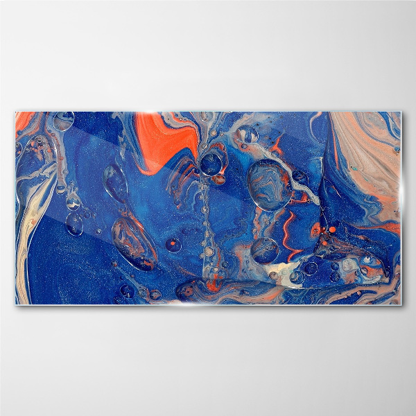 Cosmic Sea Wave Glass Print