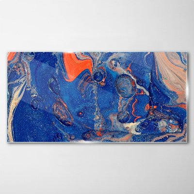 Cosmic Sea Wave Glass Print