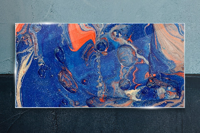 Cosmic Sea Wave Glass Print