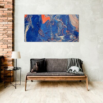Cosmic Sea Wave Glass Print
