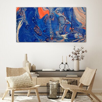 Cosmic Sea Wave Glass Print