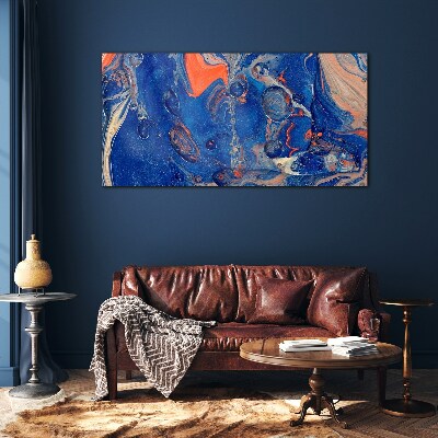 Cosmic Sea Wave Glass Print