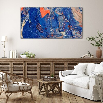 Cosmic Sea Wave Glass Print