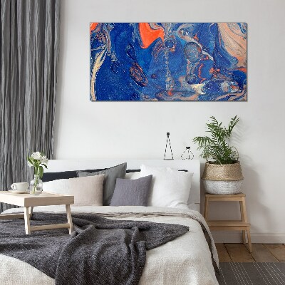 Cosmic Sea Wave Glass Print