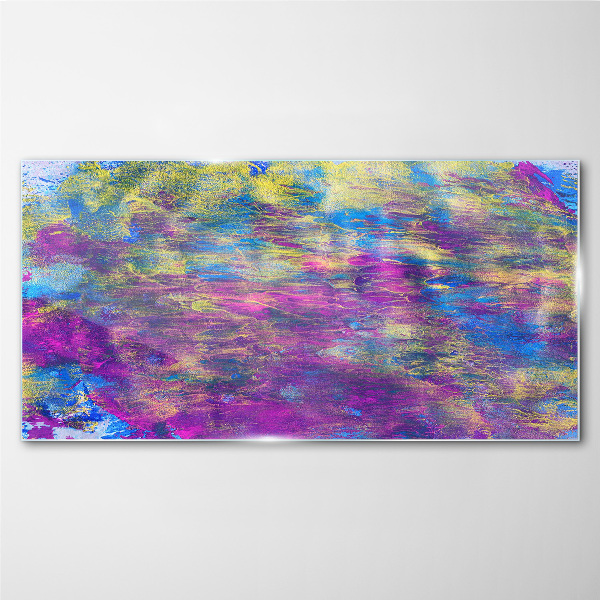 Reflections in color Glass Print