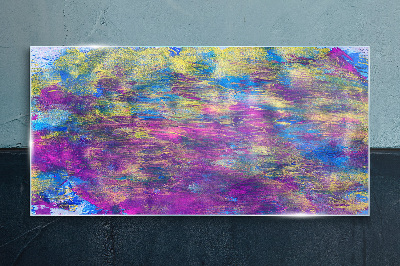 Reflections in color Glass Print