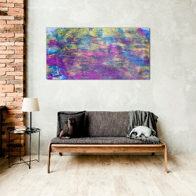 Reflections in color Glass Print