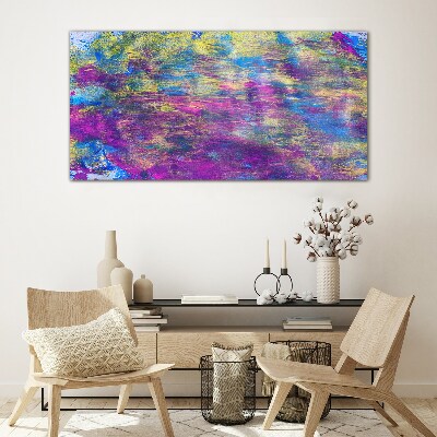 Reflections in color Glass Print