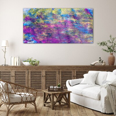 Reflections in color Glass Print