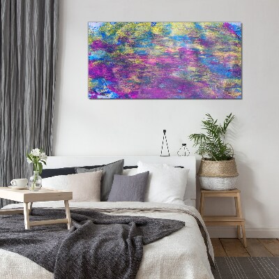 Reflections in color Glass Print