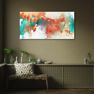 Modern abstraction Glass Print