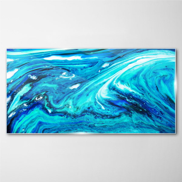 Ocean waves Glass Print