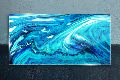 Ocean waves Glass Print
