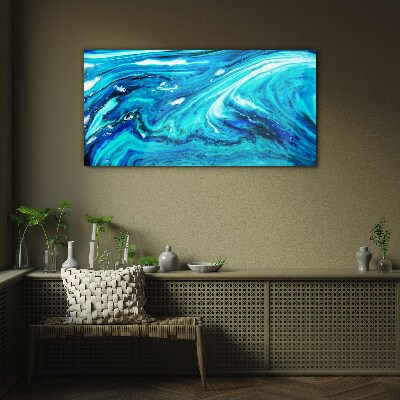 Ocean waves Glass Print