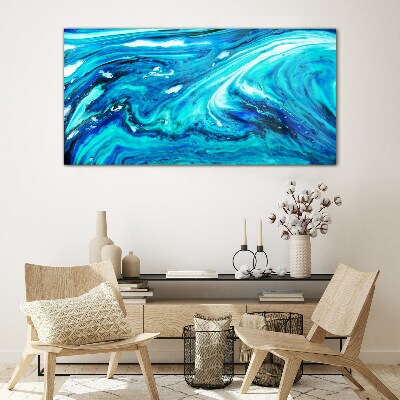 Ocean waves Glass Print
