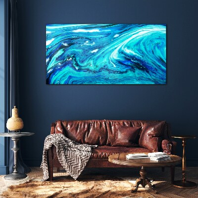 Ocean waves Glass Print
