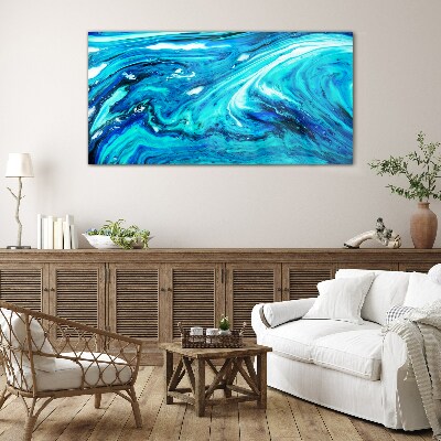 Ocean waves Glass Print
