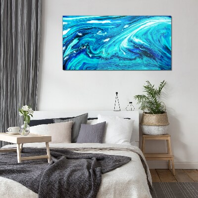 Ocean waves Glass Print