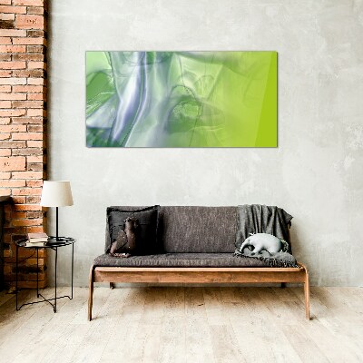 Transparency and Green Glass Print