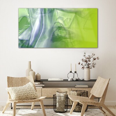 Modern abstraction Glass Print