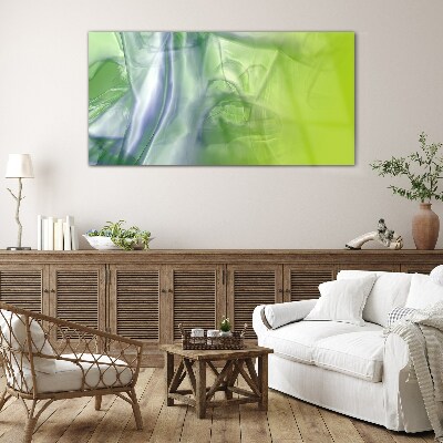 Transparency and Green Glass Print