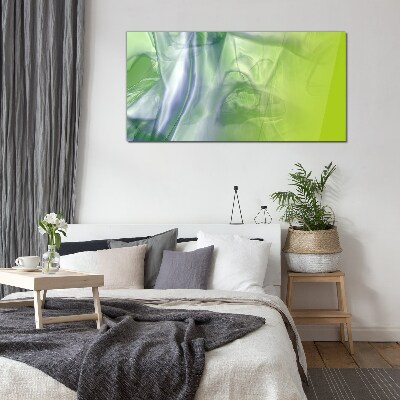 Transparency and Green Glass Print