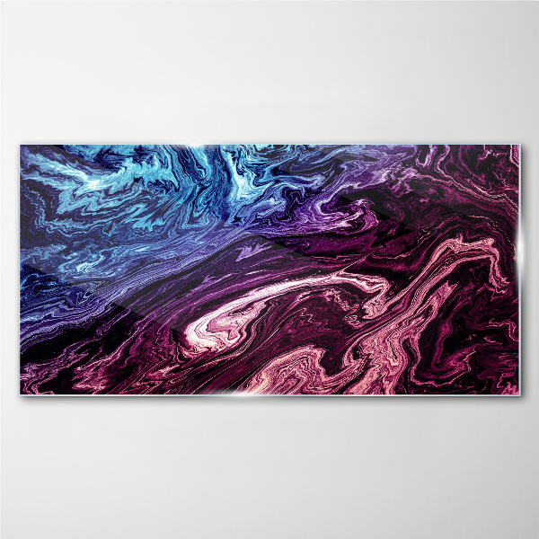 Cosmic swirl of colors Glass Print