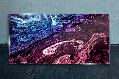 Cosmic swirl of colors Glass Print