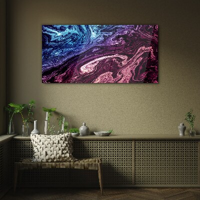 Cosmic swirl of colors Glass Print