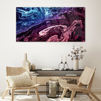 Cosmic swirl of colors Glass Print
