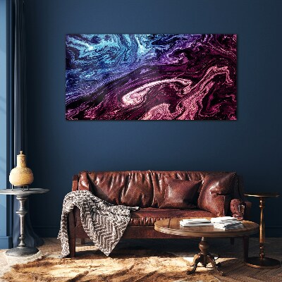 Cosmic swirl of colors Glass Print