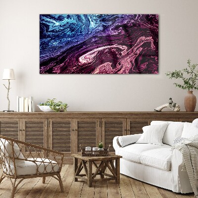 Cosmic swirl of colors Glass Print