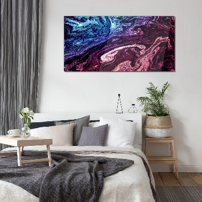 Cosmic swirl of colors Glass Print
