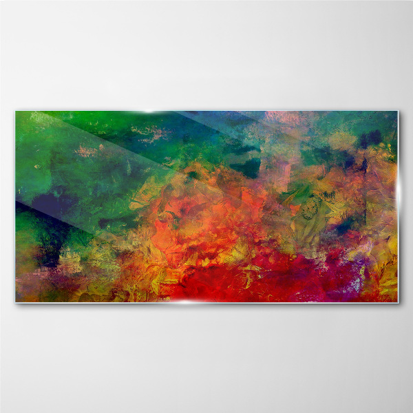 The colors of emotions in motion Glass Print