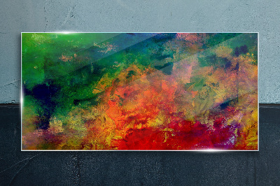 The colors of emotions in motion Glass Print
