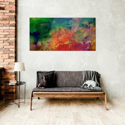 The colors of emotions in motion Glass Print