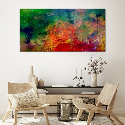The colors of emotions in motion Glass Print
